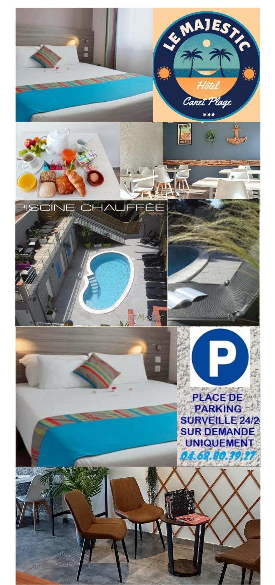 Hotel Le Majestic Canet Plage Bagian luar foto